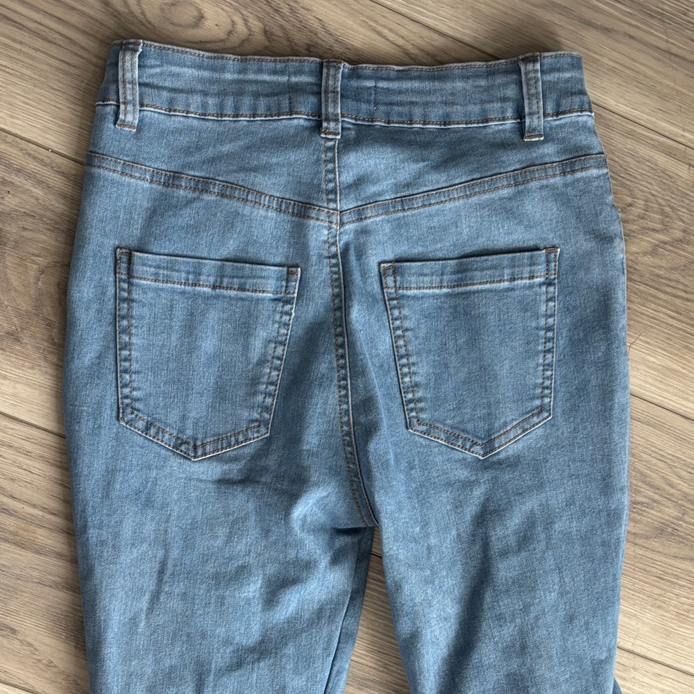 The Coolest Bell Bottom Lace-Up Denim Pants - Picture 7 of 7
